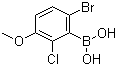 6-BROMO-2-CHLORO-3-METHOXYPHENYLBORONIC ACID 957062-55-4